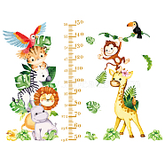PVC Height Growth Chart Wall Sticker, for Kid Room Bedroom Wallpaper Decoration, Other Animal, 900x390mm, 3pcs/set(DIY-WH0232-045)