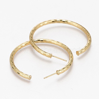 Brass Stud Earrings(EJEW-L231-28G)-2