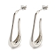 Rack Plating Brass Teardrop Stud Earrings(EJEW-P242-04P)-1