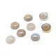 Natural Grey Agate Gemstone Cabochons(G-T020-18mm-12)-1