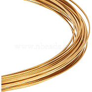 Square Brass Wire, for Jewelry Making, Golden, 22 Gauge, 0.6x0.6mm, 10m/roll(KK-WH0034-34G-01)