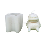 DIY 3D Monster Candle Food Grade Silicone Statue Molds, for Portrait Sculpture Scented Candle Making, White, 99x92x80mm, Inner Diameter: 84x58m(DIY-C058-01C)