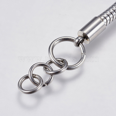 304 Stainless Steel Round Snake Chain Bracelet Making(STAS-F139-056P-C)-3