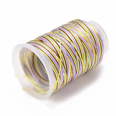 5 Rolls 12-Ply Segment Dyed Polyester Cords(WCOR-P001-01B-09)-2