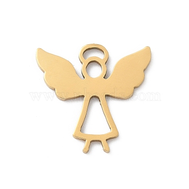 Real 18K Gold Plated Angel & Fairy 201 Stainless Steel Pendants