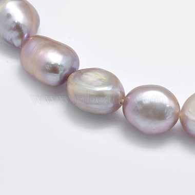 brins de perles de culture d'eau douce naturelles(PEAR-K003-19B)-3