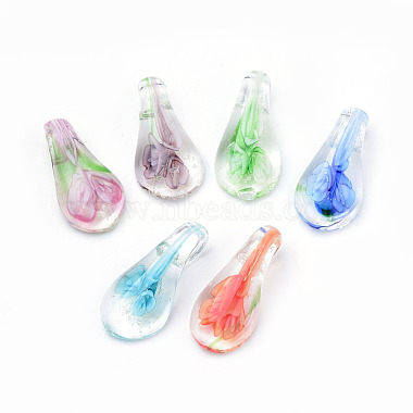 Handmade Lampwork Pendants(LAMP-R138-05B-B)-2