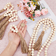 Wooden Beaded Napkin Rings(AJEW-FH00006)-3