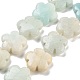 brins de perles d'amazonite de fleurs naturelles(G-F769-F01-02)-1