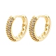 Ring Brass Hoop Earrings(EJEW-N054-58G)-1