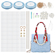 kits de bricolage de sacs à main pour femmes à tricoter avec du ruban(DIY-WH0453-08B)-1