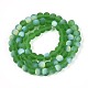 Frosted Transparent Glass Beads Strands(GLAA-T032-T6mm-MBB07)-2
