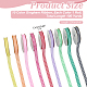 10Rolls 10 Colors Polyester Ribbons(SRIB-ME0001-04)-2