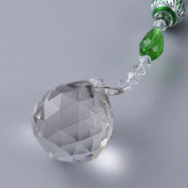 Faceted Crystal Glass Ball Chandelier Suncatchers Prisms(AJEW-G025-A06)-6