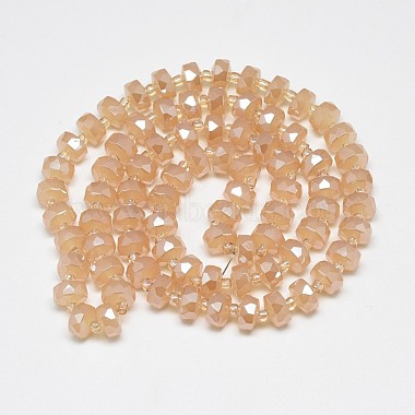 Chapelets de perles en verre galvanoplastique(EGLA-Q083-8mm-C01)-2