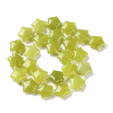 naturels de citron jade perles brins(G-NH0005-004)-3