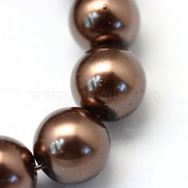 Baking Painted Pearlized Glass Pearl Round Bead Strands(X-HY-Q330-8mm-52)-3