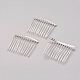 Silver Color Plated Iron Hair Comb(X-PHAR-Q001-1S)-1