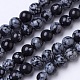 Natural Snowflake Obsidian Beads Strands(G-D855-11-6mm)-1