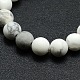 Frosted Howlite Round Bead Strands(G-M064-10mm-12)-2