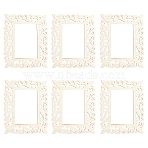 Natural Wood Wall Art Decor Wood Sign, Rectangle, BurlyWood, 215x173x2.5mm, 6pcs/set(WOOD-WH0103-19)