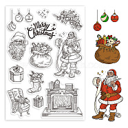 PVC Stamps, for DIY Scrapbooking, Photo Album Decorative, Cards Making, Stamp Sheets, Film Frame, Christmas Socking, 21x14.8x0.3cm(DIY-WH0371-0053)