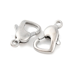 Tarnish Resistant 304 Stainless Steel Lobster Claw Clasps, 8.5x15mm(STAS-H002)