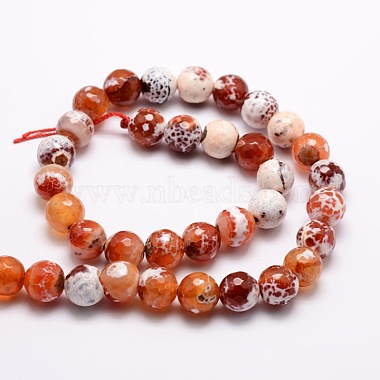 Dyed Natural Fire Crackle Agate Faceted Round Beads Strands(G-E320C-12mm-06)-2