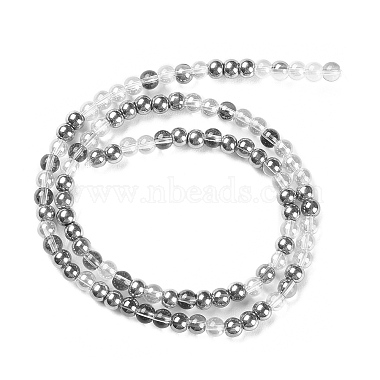 Transperant Electroplate Glass Beads Strands(GLAA-P056-4mm-C01)-2