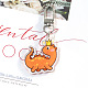 Cute Acrylic Dinosaur Pendant Keychain(WG57303-05)-1
