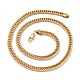 Vacuum Plating 304 Stainless Steel Wheat Chain Necklaces & Bracelets Jewelry Sets(SJEW-I207-02G)-2