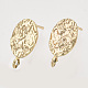 Brass Stud Earring Findings(KK-T054-50G-NF)-1