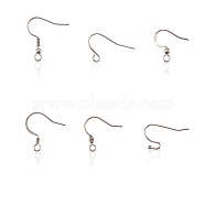 304 Stainless Steel French Earring Hooks, Flat Earring Hooks, Ear Wire, Stainless Steel Color, 18x18.5mm, Hole: 2mm, 21 Gauge(0.7mm), about 6 styles, 40pcs/style, 240pcs(STAS-CJ0001-175)