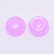 Opaque Resin Linking Rings, Imitation Donut, for DIY Accessories, Orchid, 16x5.5mm, Inner Diameter: 5mm(RESI-TAC0004-19C)