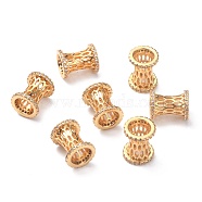 Brass Micro Pave Cubic Zirconia Pendants, Long-Lasting Plated, Barrel, Real 18K Gold Plated, 11.3x9.2mm, Hole: 5mm(ZIRC-O044-15G)