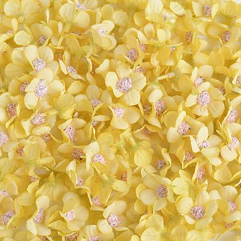 Silk Artificial Flower, for DIY Wedding Party Garland Decoration, Gold, 23x23x16mm