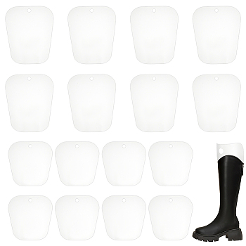 Elite 16Pcs 2 Styles PP Plastic Boots Support, Boot Tree, Retail Shop Shoe Display Stand Forms Inserts, WhiteSmoke, 240~321x238~258x0.5mm, Hole: 20mm, 8pcs/style