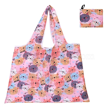 Pink Cat Shape Cloth Shoulder Bags
