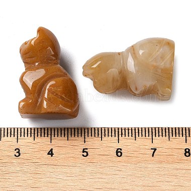 figurines de guérison sculptées en jade topaze naturelle(G-B062-04D)-3