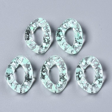 Aquamarine Twist Acrylic Quick Link Connectors