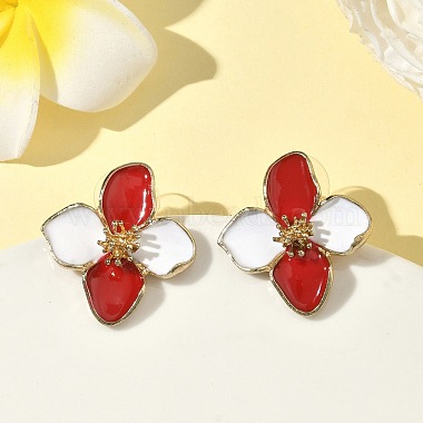 Alloy Enamel Stud Earrings(FS-WG082C3-05)-1