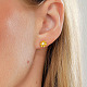 Real 18K Gold Plated Stainless Steel Stud Earrings for Women(TL9676-2)-2