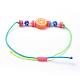 Adjustable Nylon Thread Kid Braided Beads Bracelets(BJEW-JB04454-M)-4