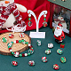 9 Styles Handmade Painted Enamel Lampwork Beads(LAMP-SC0001-43)-4
