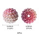 imitation perles acryliques de perles(OACR-FS0001-42I)-5