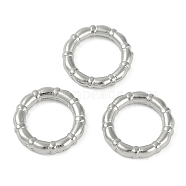 CCB Plastic Linking Rings, Bamboo Joint Ring, Platinum, 15x2.5mm, Inner Diameter: 10.5mm(CCB-G020-34P)