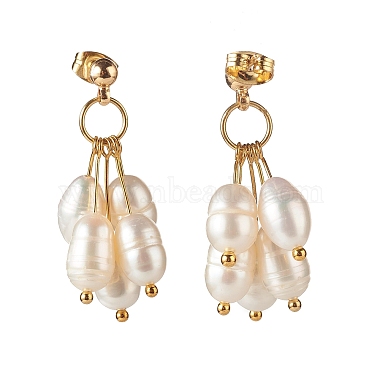 Natural Pearl Stud Earrings(X1-EJEW-TA00006)-3