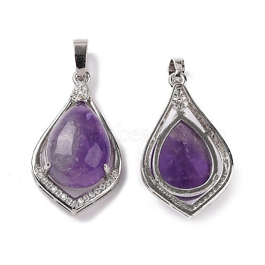 Natural Amethyst Pendants(G-H283-04P-23)-2