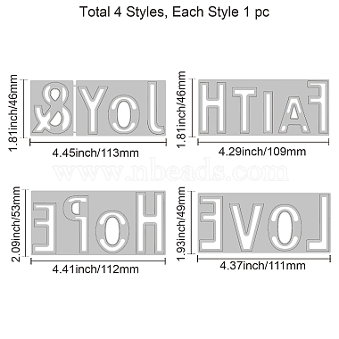 4Pcs 4 Styles Carbon Steel Cutting Dies Stencils(DIY-WH0309-903)-6