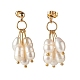 Natural Pearl Stud Earrings(X1-EJEW-TA00006)-3